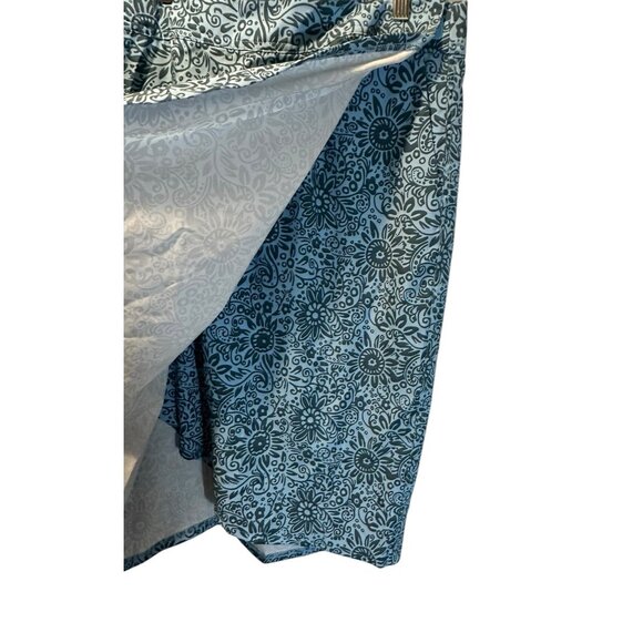 Ripskirt Hawaii Knee Length Wrap Skirt Women's Sz Large Swim Coverup Blue - Picture 2 of 8
